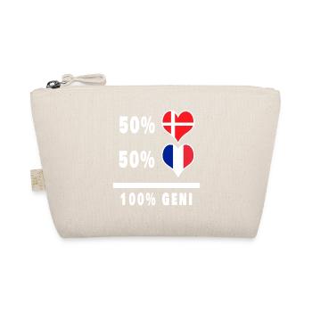 Drapeau 100% génie de la France et du Danemark - Trousse biologique - nature - Devant