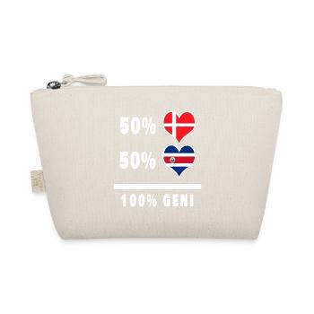 Costa Rica et Danemark 100% Genius Flag - Trousse biologique - nature - Devant