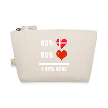 Chine et Danemark 100% drapeau de génie - Trousse biologique - nature - Devant