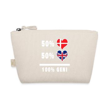 Drapeau 100% génie de la Grande-Bretagne et du Danemark - Trousse biologique - nature - Devant