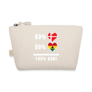 Ghana and Denmark 100% genius flag - Organic Pouch - nature - Front