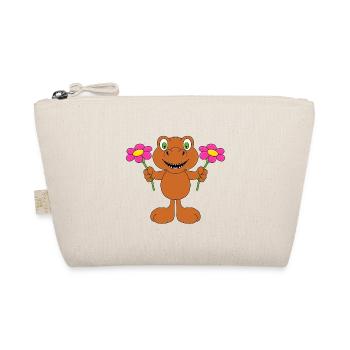 DINOSAURIER - BLUMEN - LIEBE - TIER - KIND - BABY - Bio-Täschchen - Natur - Vorne