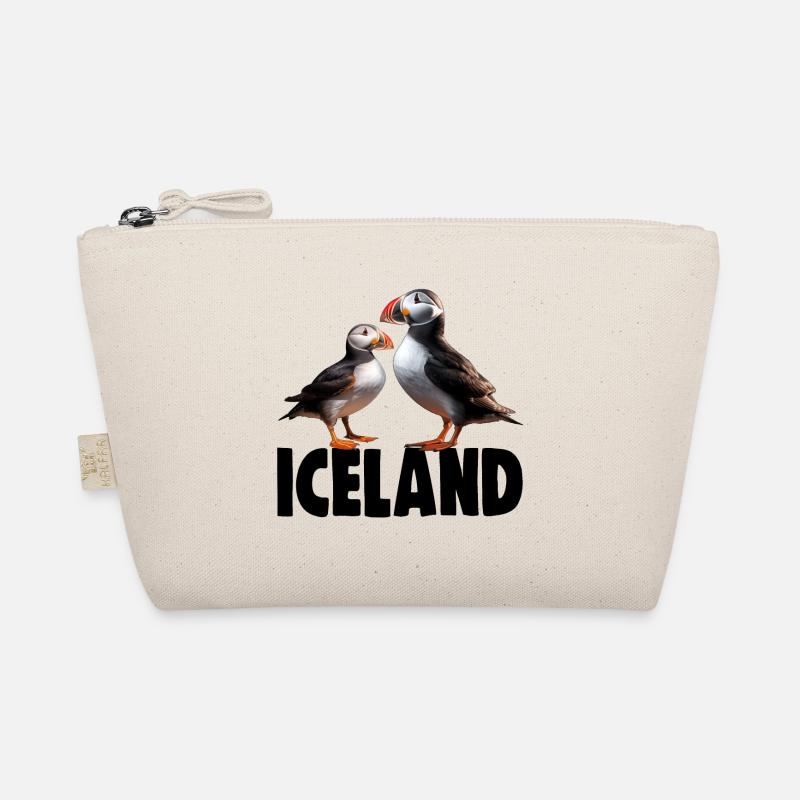 ISLAND PUFFINS - Bio-Täschchen - Natur