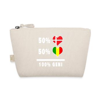 Mali and Denmark 100% genius flag - Organic Pouch - nature - Front