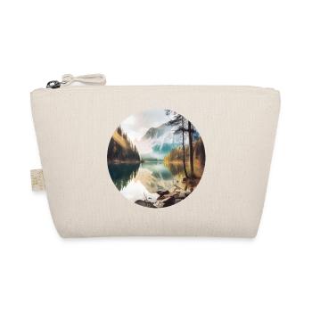 Alpine Lake Reflection Morning Splendour - Organic Pouch - nature - Front