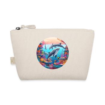 Underwater dolphin world in the reef - Organic Pouch - nature - Front