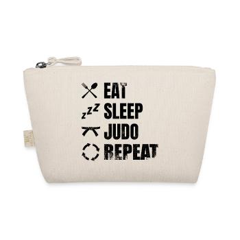 Eat Sleep Judo Repeat - Organic Pouch - nature - Front