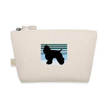 American Cocker Spaniel Dog Silhouette Retro Sun - Trousse biologique - nature - Devant