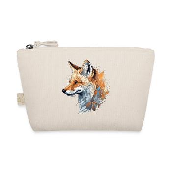 Fox realistic/abstract - Organic Pouch - nature - Front