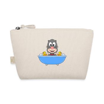 MAULWURF - BADEN - BADEWANNE - TIER - TIERISCH - Bio-Täschchen - Natur - Vorne