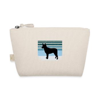 Silhouette de chien de bétail australien à queue de souche - Trousse biologique - nature - Devant