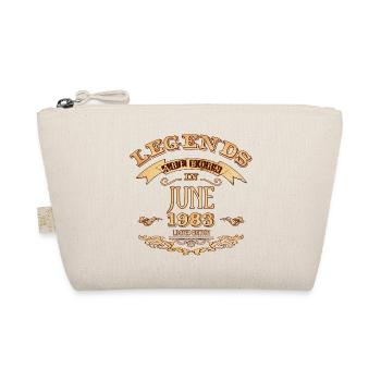 Legends are born in june 1983 - Organic Pouch - nature - Front
