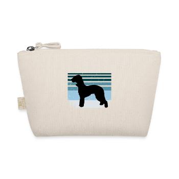 Bedlington Terrier Chien Silhouette Rétro Coucher de soleil - Trousse biologique - nature - Devant