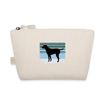 Schwarze und hellbraune Virginia Foxhound Hund Silhouette - Bio-Täschchen - Natur - Vorne