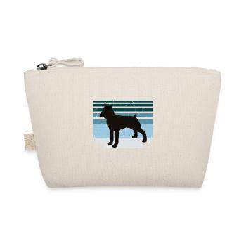Boxer Dog Silhouette Vintage Sunset for Dog Lovers - Organic Pouch - nature - Front