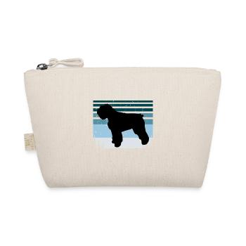 Bouvier Des Flandres Dog Silhouette Retro Coucher de Soleil - Trousse biologique - nature - Devant