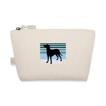 Bleu De Gascogne Petit Dog Silhouette Retro Sonnenuntergang - Bio-Täschchen - Natur - Vorne