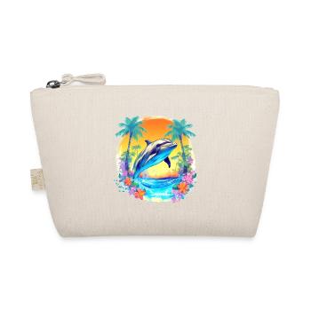 Palm Beach Dolphine - Bio-Täschchen - Natur - Vorne