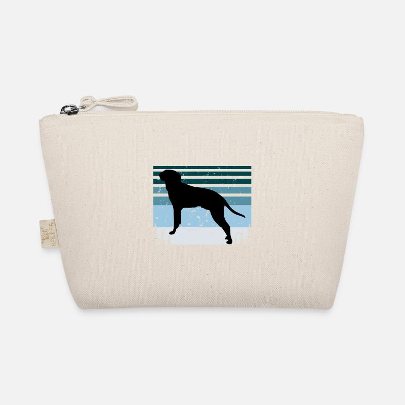 Braque Saint Germain Dog Silhouette Retro Sunset Organic Pouch