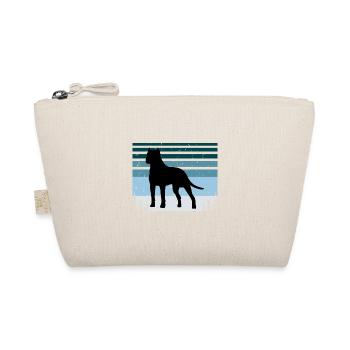 Amoureux des chiens brésiliens Silhouette Vintage Coucher de soleil - Trousse biologique - nature - Devant