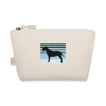 Bull Terrier Dog Lover Silhouette Vintage Sunset - Trousse biologique - nature - Devant