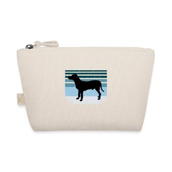 Chien Francais Blanc Et Noir Dog Silhouette Retro - Trousse biologique - nature - Devant