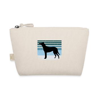 Collie Smooth Dog Lover Silhouette Vintage Sunset - Organic Pouch - nature - Front