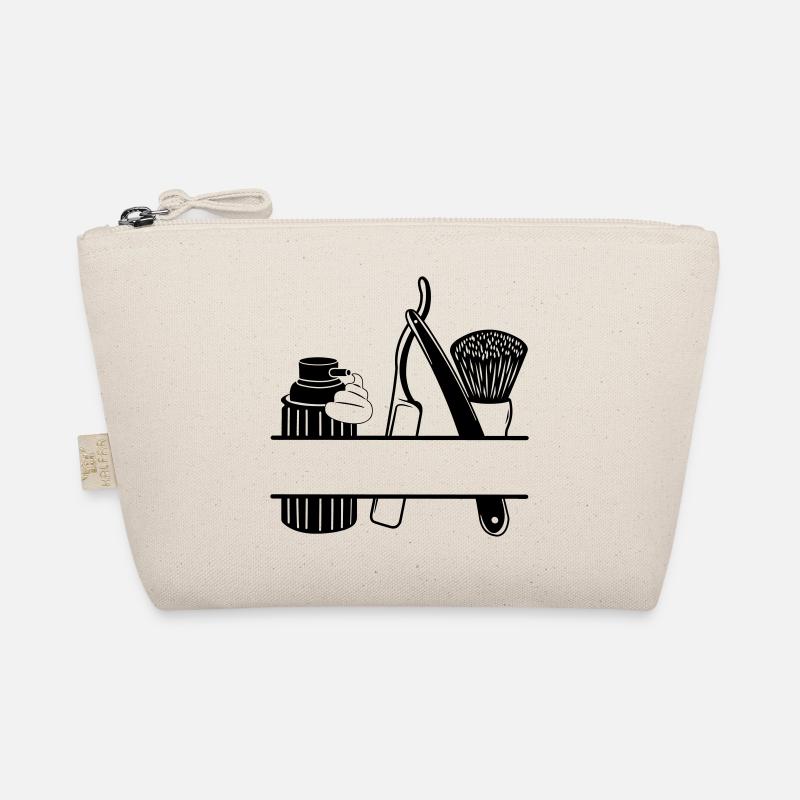 Crème à raser, couteau et brosse, rasage logo Trousse biologique