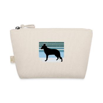 Chien de berger d’Europe de l’Est Silhouette Rétro Coucher de soleil - Trousse biologique - nature - Devant