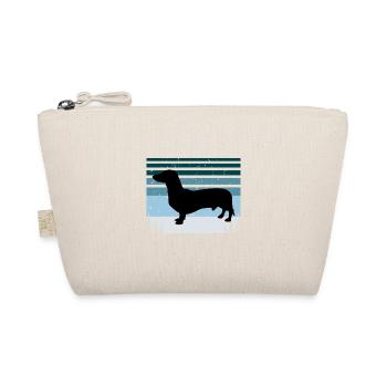 Teckel Chien Lover Silhouette Vintage Sunset - Trousse biologique - nature - Devant