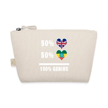 Drapeau 100% Genius de l’Ethiopie et de la Grande-Bretagne - Trousse biologique - nature - Devant
