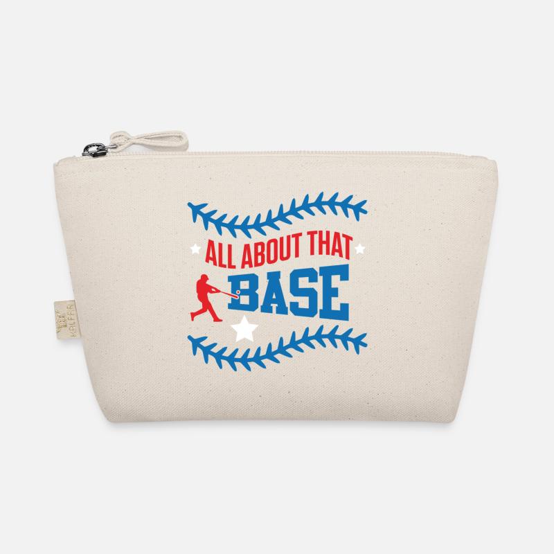 Base Baseball Slogan Organic Pouch