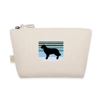 Golden Retriever Dog Lover Silhouette Retro Sunset - Organic Pouch - nature - Front