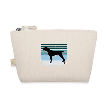 Allemand Pointer Chien Silhouette Rétro - Trousse biologique - nature - Devant