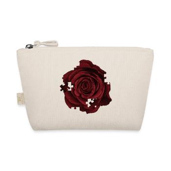 tolle blumenmuster, rosenmuster Puzzleoptik - Bio-Täschchen - Natur - Vorne