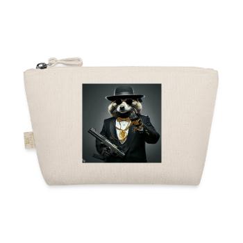 Gangster Raccoon - Organic Pouch - nature - Front