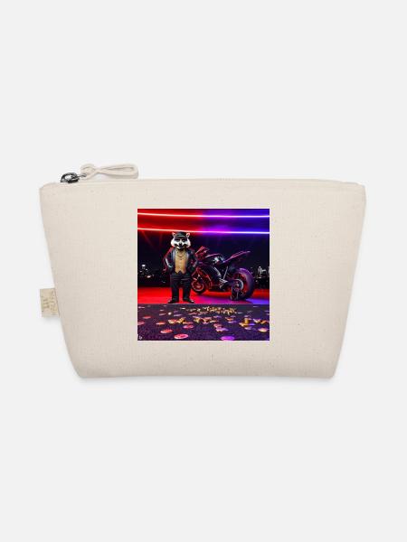 Gangster Raccoon - Organic Pouch - nature