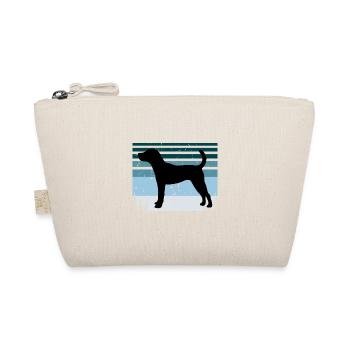Jack Russell Hundeliebhaber Silhouette Vintage Sonnenuntergang - Bio-Täschchen - Natur - Vorne