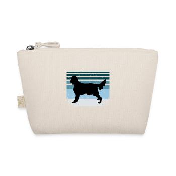Irish Setter Dog Lover Silhouette Vintage Sunset - Organic Pouch - nature - Front