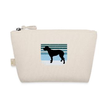 Irish Wolfhound Dog Love Silhouette Vintage Sunset - Trousse biologique - nature - Devant