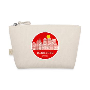 Winnipeg City Skyline Circle - Organic Pouch - nature - Front