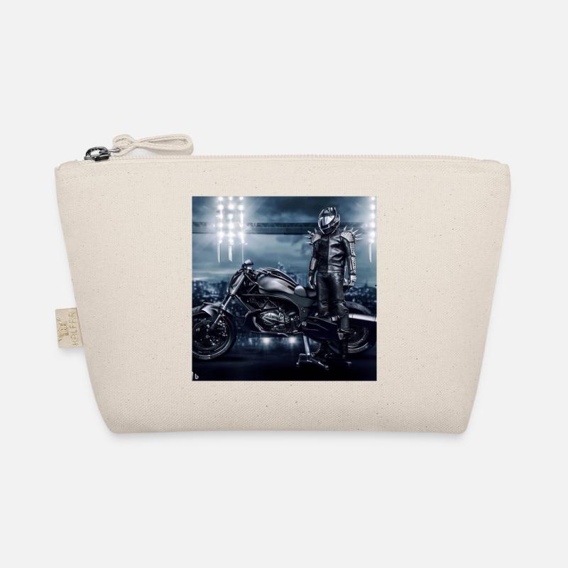 Motorcycle Digital Art Organic Pouch
