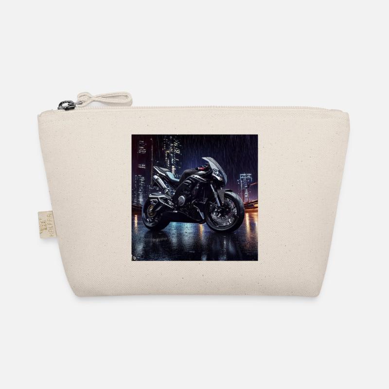 Motorrad digitale Kunst Bio-Täschchen