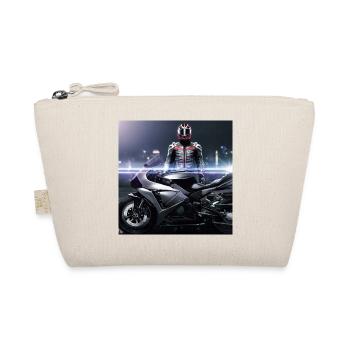 Motorrad digitale Kunst - Bio-Täschchen - Natur - Vorne