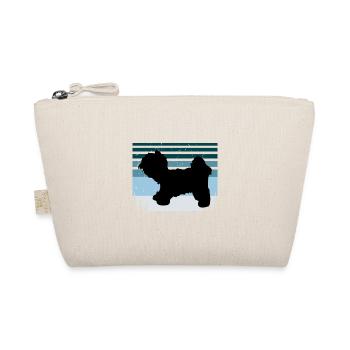 Kyi Leo Dog Lover Silhouette Vintage Sunset - Organic Pouch - nature - Front