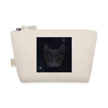 Kätzchen, sternen muster, schenken Weihnachten - Bio-Täschchen - Natur - Vorne