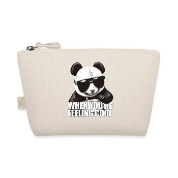 Panda cool se sentant bien - Trousse biologique - nature - Devant
