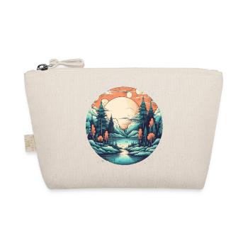Moonlight Forest by the Lake - Organic Pouch - nature - Front