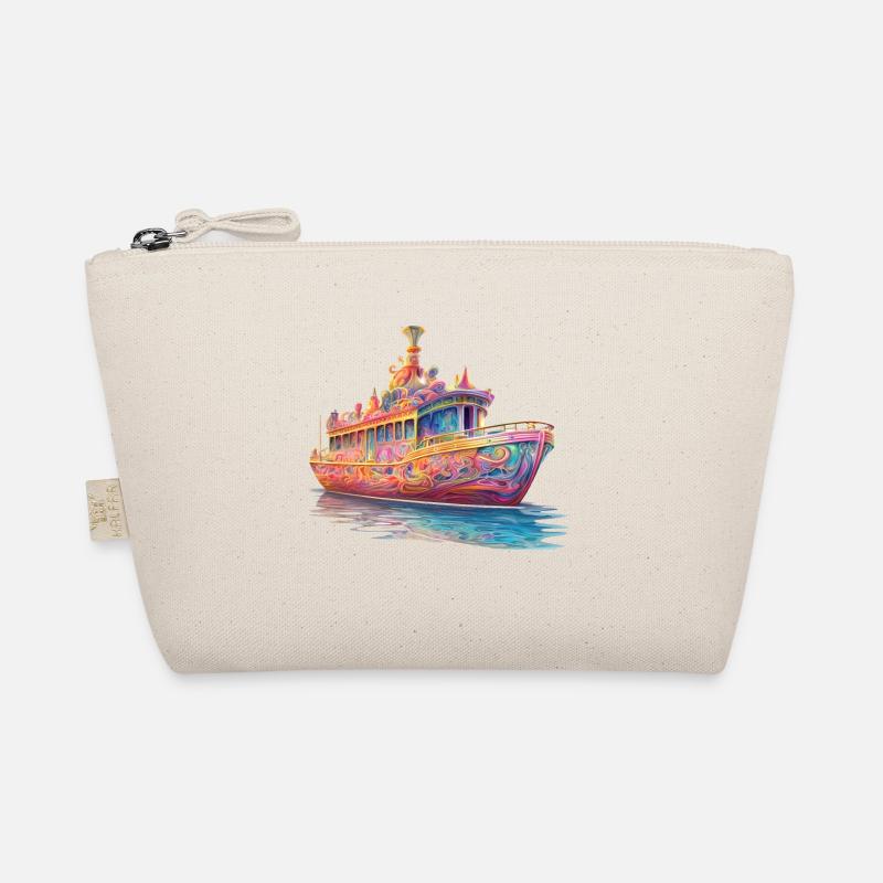 Psychedelische Odyssee Traumboot Bio-Täschchen