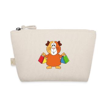 SHOPPING - MEERSCHWEINCHEN - EINKAUFEN - TIER - Bio-Täschchen - Natur - Vorne